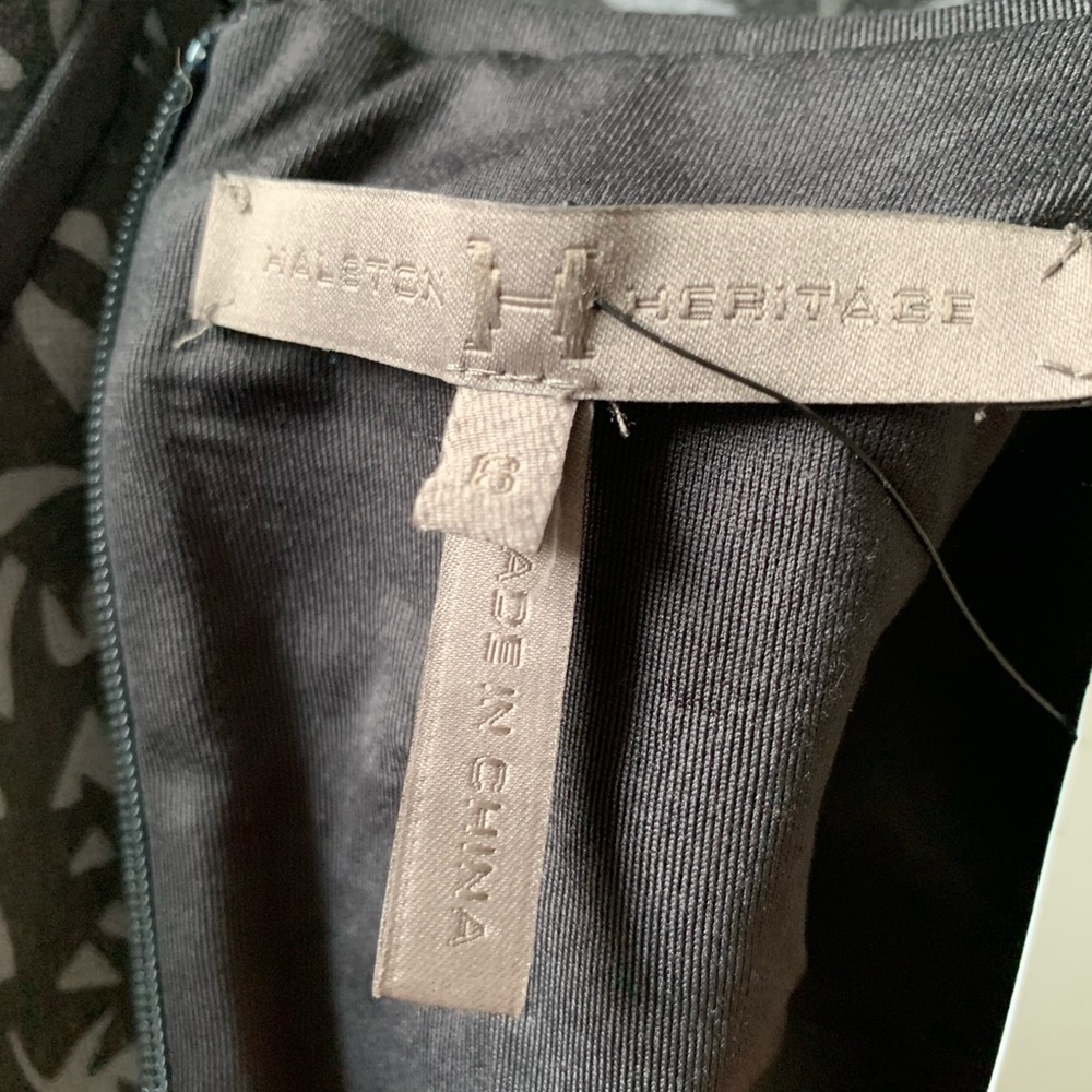 Halston Heritage black and gray capsleeve dress - Picture 4 of 7